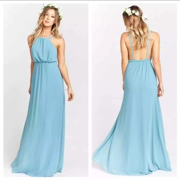 Show me your Mumu Ash Green Haltered Maxi Dress size Small - Picture 10 of 10